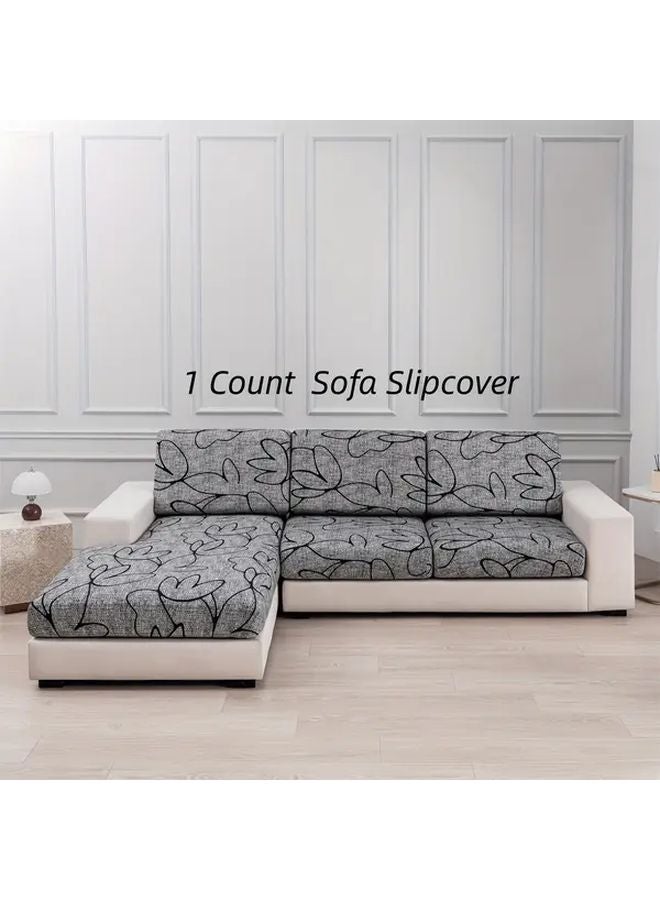 غطاء أريكة سوليان على شكل حرف L قابل للغسل في الغسالة، مناسب للحيوانات الأليفة، مصنوع من ألياف الحرير الصناعي - Image 1