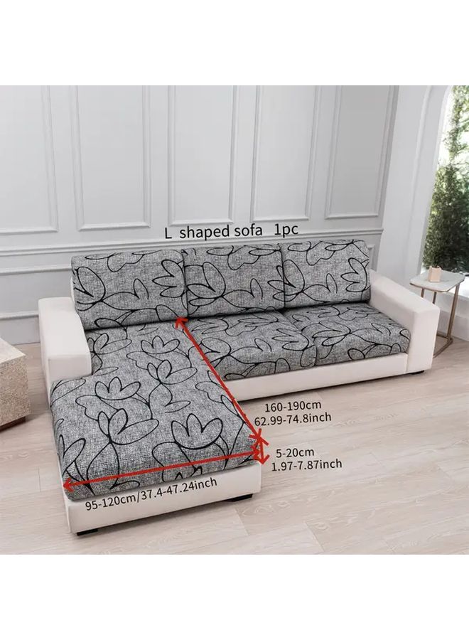 غطاء أريكة سوليان على شكل حرف L قابل للغسل في الغسالة، مناسب للحيوانات الأليفة، مصنوع من ألياف الحرير الصناعي - Image 2