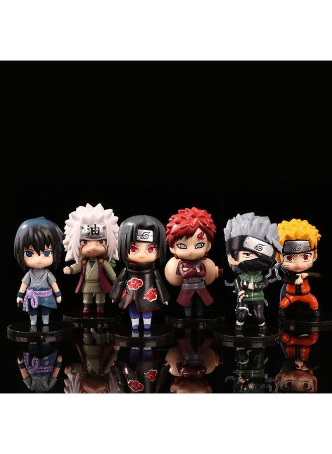 Naruto character model desktop decoration Naruto Sasuke Kakashi model toy Birthday party collection decoration gift for family and friends - Image 1