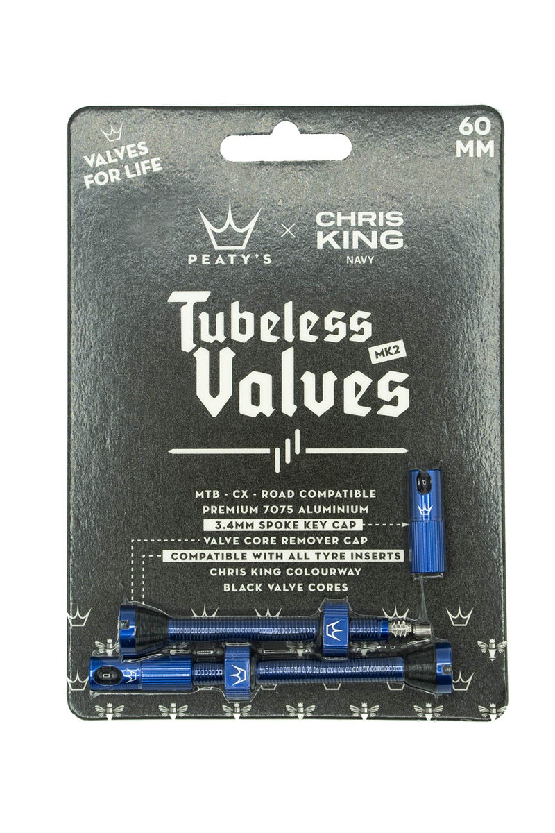 Peaty'S X Chris King (Mk2) Tubeless Valves  60Mm  Navy - Image 2