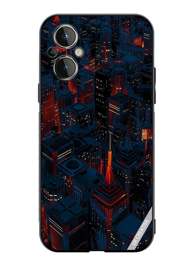 VR CREATIVE Protective Case Cover For OnePlus Nord N20 5G Dark City Design Multicolour - Image 1
