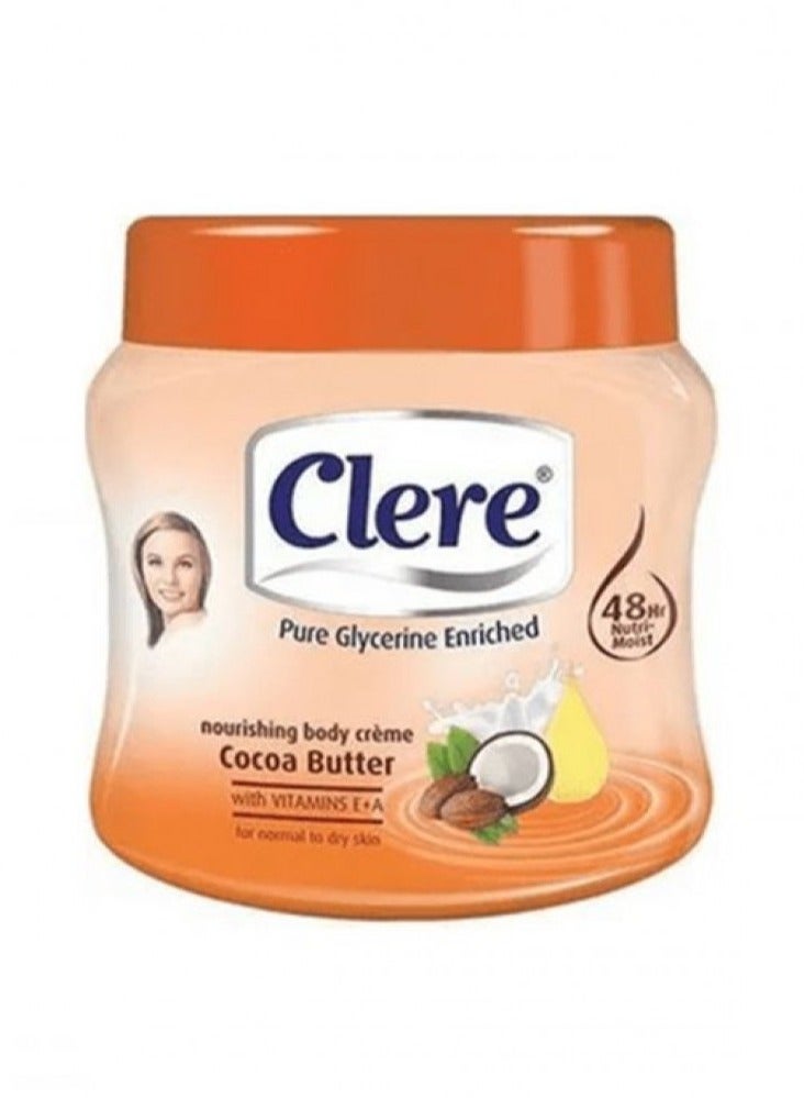 CLERE Cocoa Butter Body Cream - 500ml