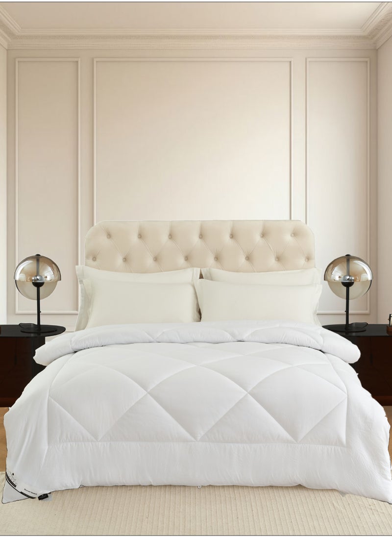 Donetella Comforter Duvet Insert – Size 160x220 cm – All Season Quilt with 350 GSM Soft Luxury Down Alternative Filling – Diamond Quilted for Single Bed  - Image 2