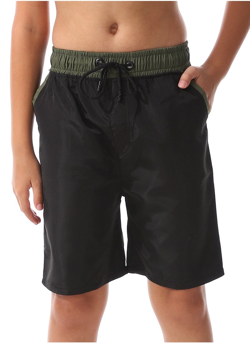 Caesar Boys Swim Short With Multi Design  - Image 1