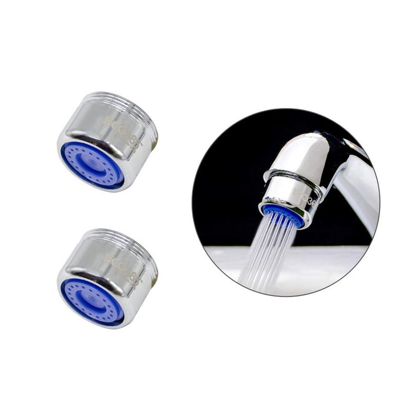 ECO365 Kitchen Tap 3 LPM Dual Threaded Shell Aerator | Water Saving Faucet Nozzle | Fits Inner (24mm) & Outer (22mm) Taps | Eco-Friendly, Anti-Splash, Rust Resistant - (Pack of 2) - Image 5