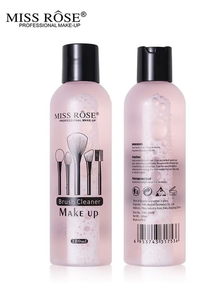 Makeup Up Brush Cleaner Solution 180ml Clear