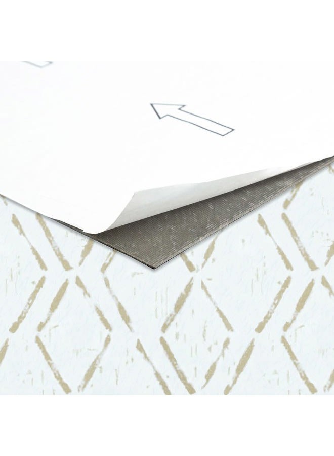 Achim Retro Self Adhesive 12-Inch Vinyl Floor Tiles, 20 Tiles - 12" x 12", Diamond Pattern - Peel & Stick, DIY Flooring for Kitchen, Dining Room, Bedrooms & Bathrooms by Achim Home Decor - Image 2