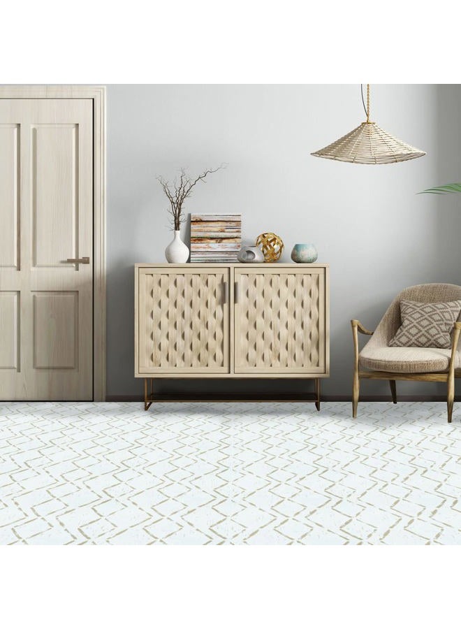 Achim Retro Self Adhesive 12-Inch Vinyl Floor Tiles, 20 Tiles - 12" x 12", Diamond Pattern - Peel & Stick, DIY Flooring for Kitchen, Dining Room, Bedrooms & Bathrooms by Achim Home Decor - Image 5