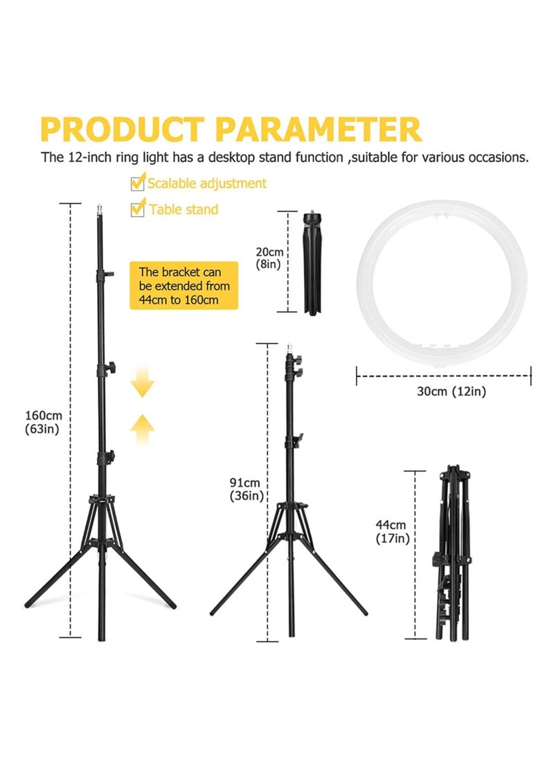 ELTRAZONE - Selfie Ring Light with Long Tripod Stand And Cell Phone Holder - Image 1