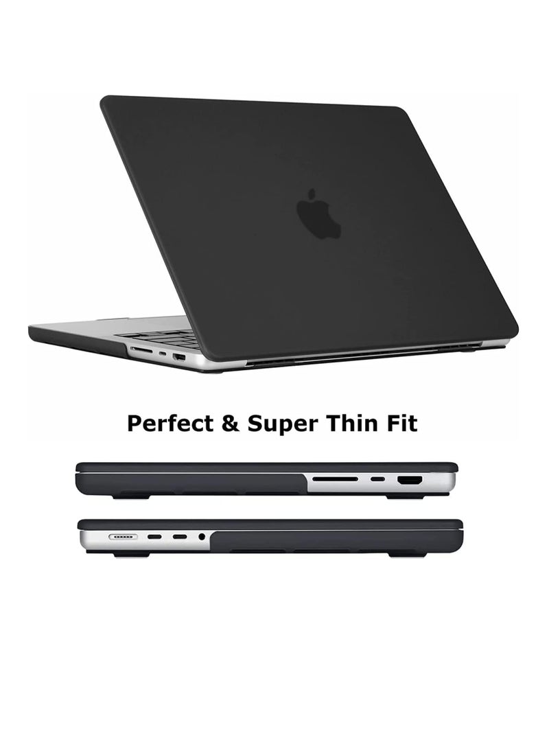 حافظة 3 في 1 متوافقة مع ماك بوك إير 15 بوصة 2023 2024 إصدار M3 A3114 M2 A2941 مع شاشة ريتينا سائلة وTouch ID، قشرة بلاستيكية صلبة وغطاء لوحة مفاتيح وواقي شاشة - Image 2