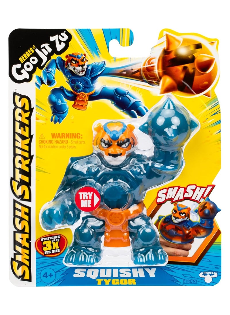 GOO JIT ZU - Squishy Smash Strikers Action Figure | Soft Goo-Filled Sensory Toy | Armored with Smashing Fist | Stretches 3X Size | Perfect for Kids - Image 1
