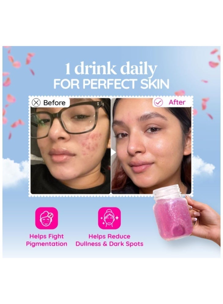 Glow for Skin Radiant & Even-toned skin - 20 Effervescent Tablets - Strawberry & Lemon Flavour - Image 3