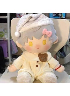 Generic Winter 40cm Baby Clothes Sitting Cotton Doll Appreciation And Night Love Carmly Dress Dress-Color:40cm Yellow Climbing Clothes + Bib (improved And Upgraded Version) [long Back, No Leakage Or Tightness]  - Image 4