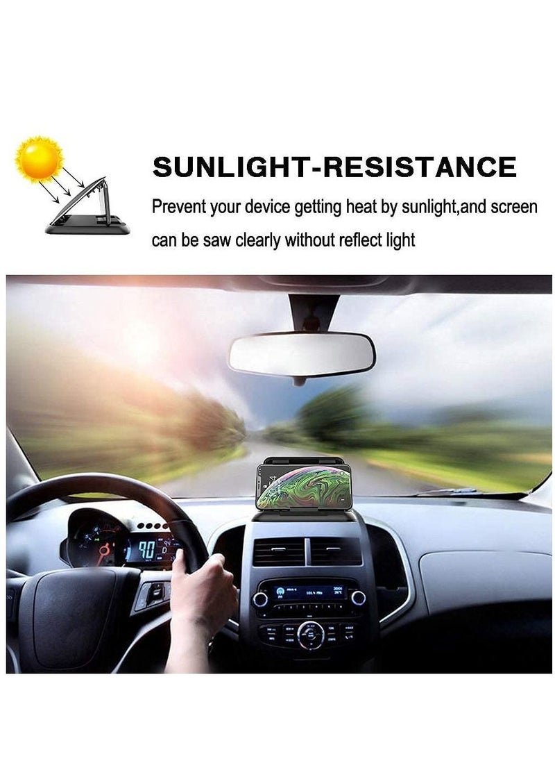 Y&D Car Phone Holder, Mount, Silicone Mat, Anti-Slip Desk for All Kinds of Dashboard Center Console Mount Compatible with iPhone/ Android Devices  - Image 4