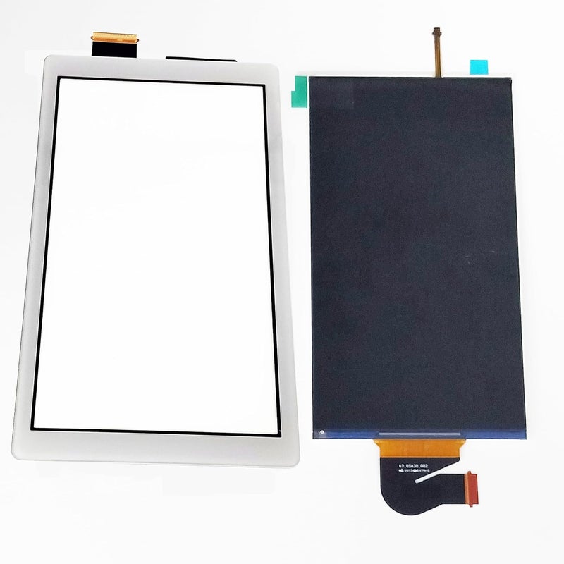 TheCoolCube LCD Display Screen + Touch Digitizer Replacement Compatible with Nintendo Switch Lite (2019) (White) - Image 1