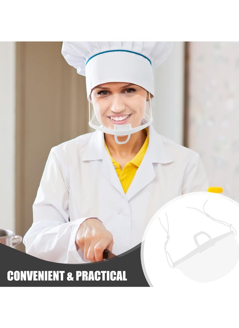 Generic Clear Mouths Mask 20pcs Anti-fog Faces Mouths Shield Reusable Spit Guard Faces Covering Washable Catering Mask for Restaurant Kitchen BBQ  - Image 4