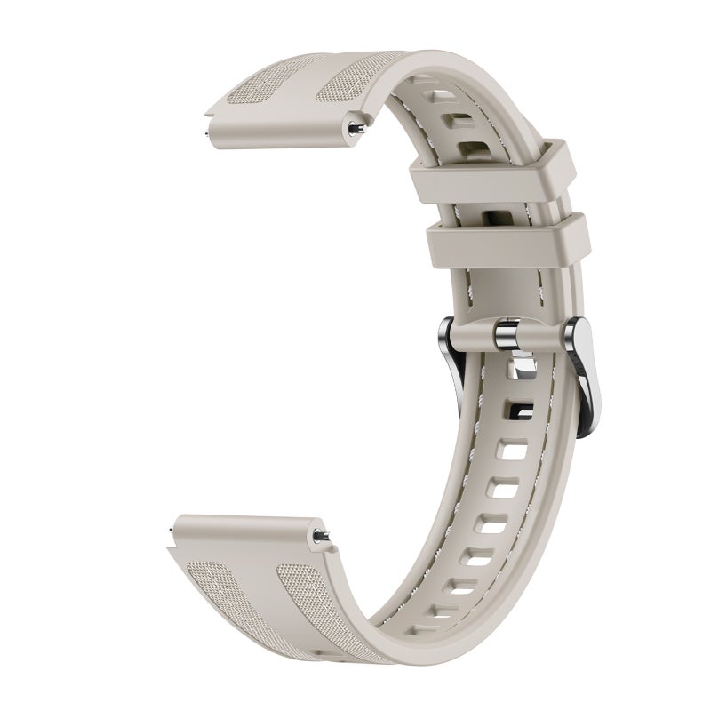 إيروريكس سوار ساعة هواوي واتش جي تي 5 41 مم للنساء مصنوع من النايلون والسيليكون الهجين (ستارلايت) - Image 2