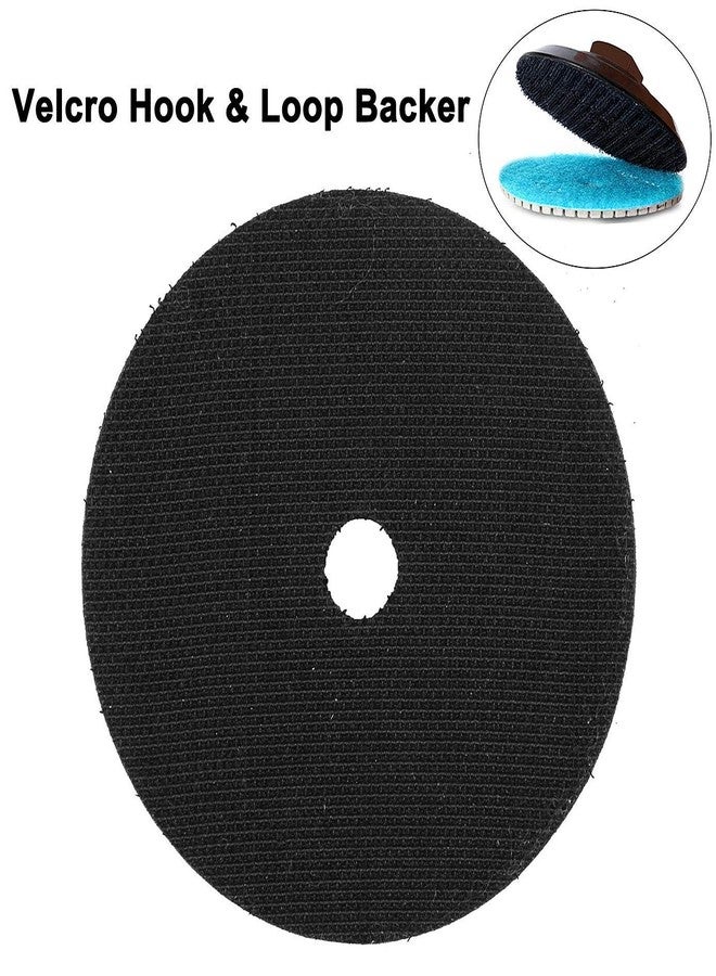 JDK 4 Inch Polishing Rubber Pad JDK1802R Hook and Loop Backing Pad with 5/8''-11 Arbor - Image 5