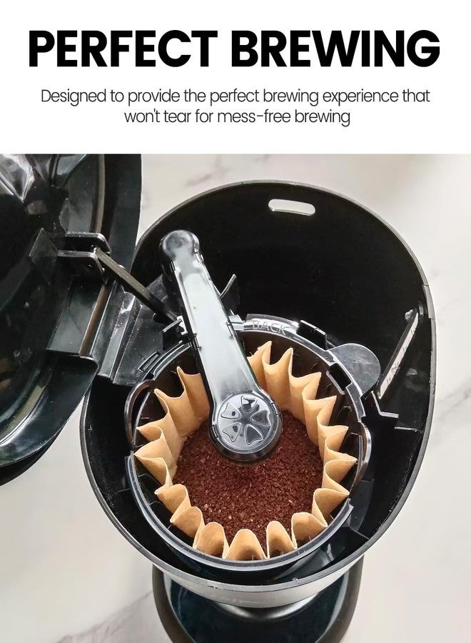 MIMORE 5 Cup Coffee Filter - 120 PCS Small Coffee Filters Compatible with Mr Coffee Filters 5 Cup - Unbleached Basket Disposable Paper Filter - Image 2
