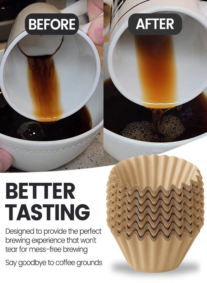 MIMORE 5 Cup Coffee Filter - 120 PCS Small Coffee Filters Compatible with Mr Coffee Filters 5 Cup - Unbleached Basket Disposable Paper Filter - Image 5