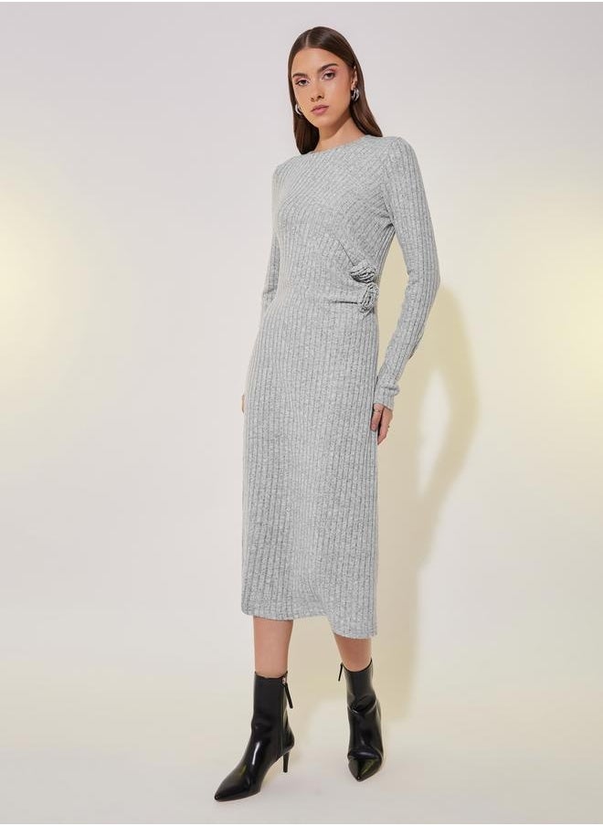Take Two Ribbed Midi Dress  - Image 3