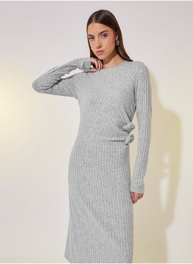 Take Two Ribbed Midi Dress  - Image 4