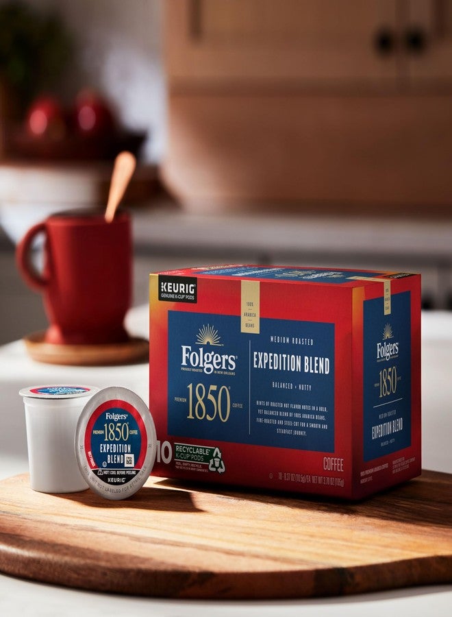 Folgers 1850 Expedition Blend Medium Roast Coffee, 60 Keurig K-Cup Pods - Image 5