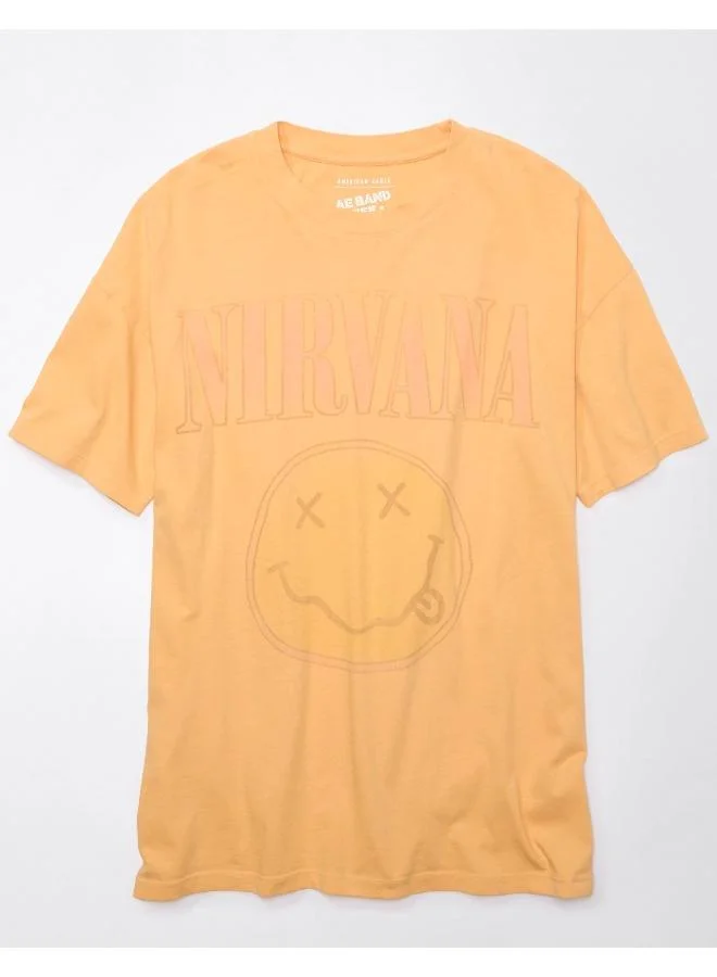 American Eagle Logo Detail Crew Neck T-Shirt