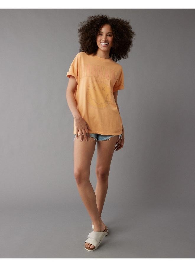 American Eagle Logo Detail Crew Neck T-Shirt  - Image 1