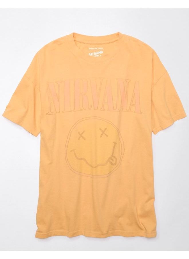 American Eagle Logo Detail Crew Neck T-Shirt  - Image 3