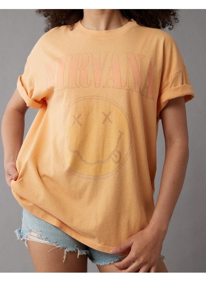 American Eagle Logo Detail Crew Neck T-Shirt  - Image 2
