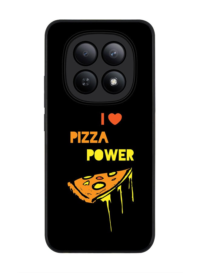 Stylizedd For Xiaomi Redmi Note 15 5G / Poco M8 Case,Slim fit Camera Protection, Shockproof Thin Phone cover  - I Love Pizza (Black) - Image 1