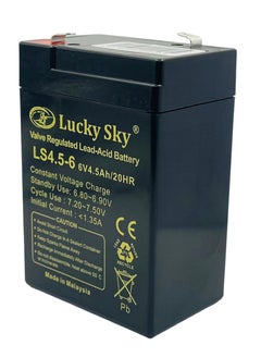 Lucky Sky Lucky Sky 6V 4.5Ah High-Performance Rechargeable Sealed Lead Acid Battery is a reliable and long-lasting power source for a variety of applications.  - Image 2