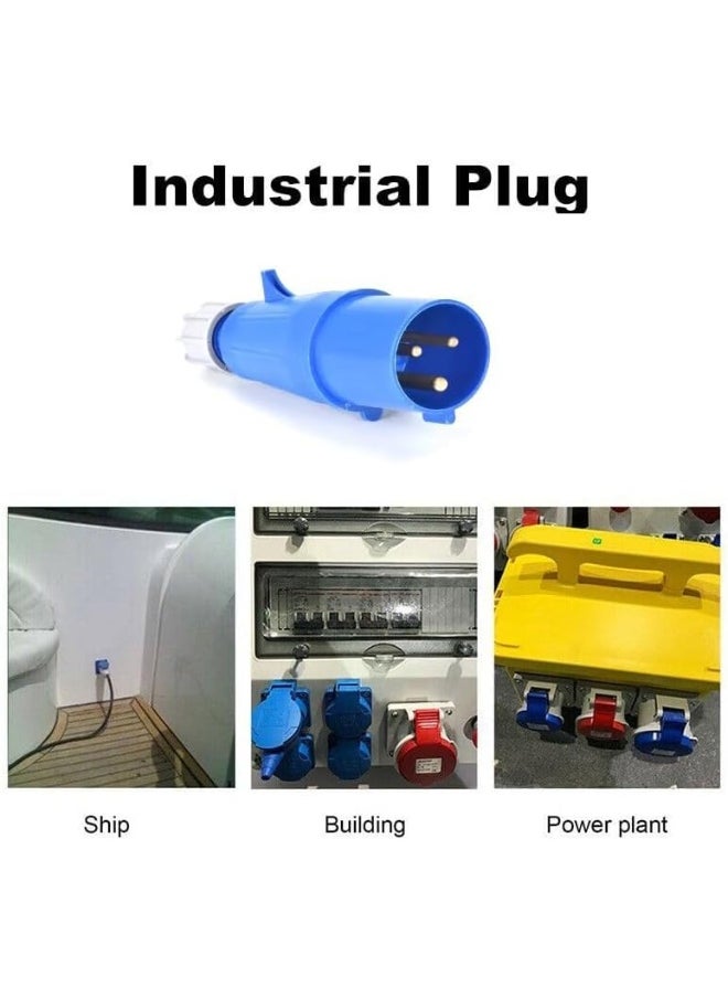 Melfi 3 Pole Industrial Plugs And Sockets: Powering Heavy Machinery And High-Power Equipment Across Diverse Applications (16A Plug)