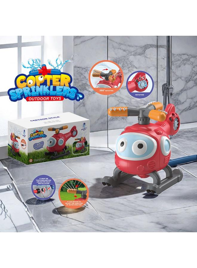 الأزرق جي دبليو <براءات الاختراع الأوروبية والأمريكية> طائرة رش دوارة للعب في الماء ، ألعاب رش حديقة الصبي الصيفي - Image 2