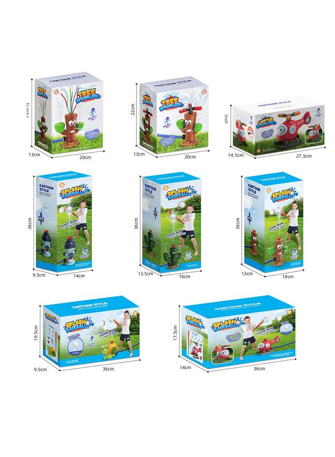 الأزرق جي دبليو <براءات الاختراع الأوروبية والأمريكية> طائرة رش دوارة للعب في الماء ، ألعاب رش حديقة الصبي الصيفي - Image 4