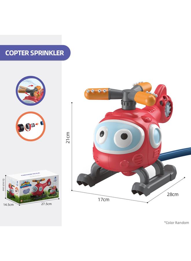 الأزرق جي دبليو <براءات الاختراع الأوروبية والأمريكية> طائرة رش دوارة للعب في الماء ، ألعاب رش حديقة الصبي الصيفي - Image 1