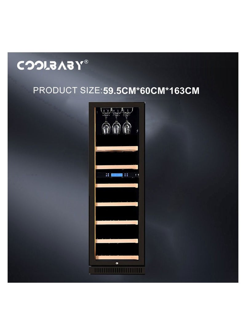 Cool Baby COOLBABY Double Temperature  Cabinet with Lock Constant Temperature Air-cooled  Cabinet Red  Tea Leaf  Integrated Cabinet - Image 5