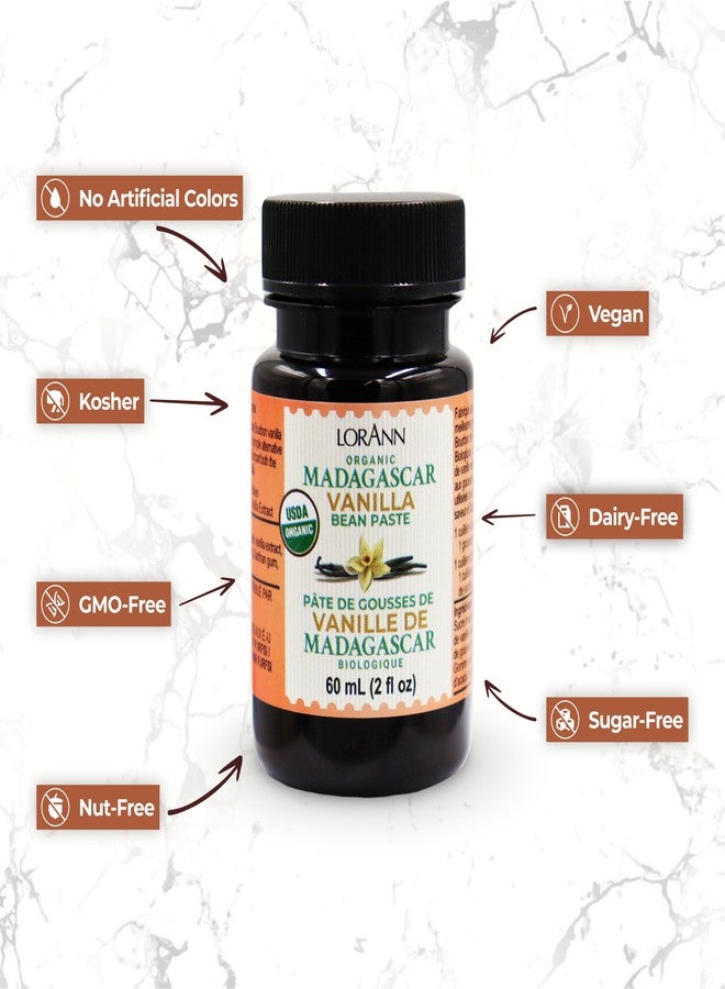 LorAnn Oils LorAnn Organic Pure Madagascar Vanilla Bean Paste 2oz (60ml) - Rich Flavor, Real Seeds, Ideal for Baking, Desserts, Cooking, Pure Madagascar Bourbon Vanilla, Gluten-Free, Non-GMO - Image 4