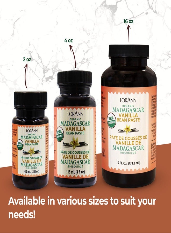 LorAnn Oils LorAnn Organic Pure Madagascar Vanilla Bean Paste 2oz (60ml) - Rich Flavor, Real Seeds, Ideal for Baking, Desserts, Cooking, Pure Madagascar Bourbon Vanilla, Gluten-Free, Non-GMO - Image 5