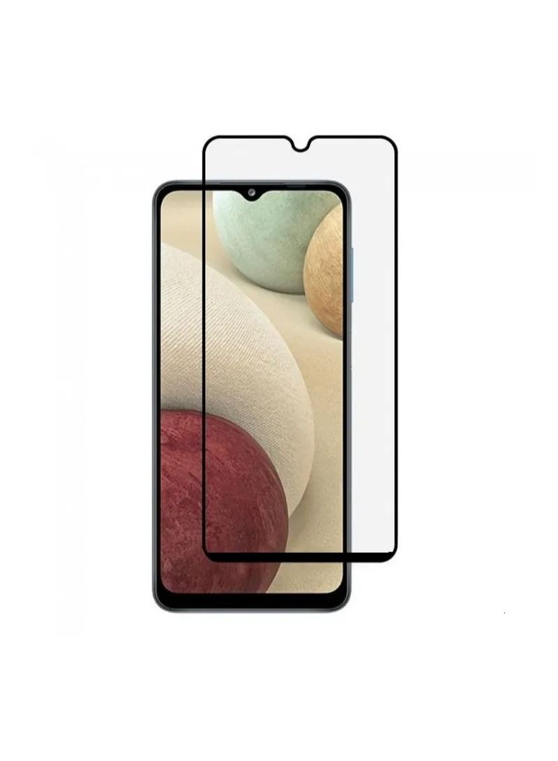 HuHa 9D Tempered Glass Screen Protector For Samsung Galaxy A12 Black/Clear