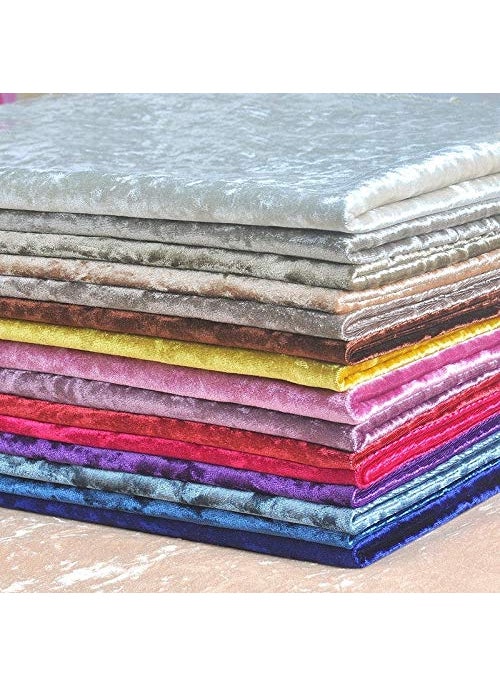 BINI Bini Fabrics Red Velvet Dress Fabric Plain Velvet Material 4445 Width Sliky Soft Fabrics 1 Meter  - Image 3