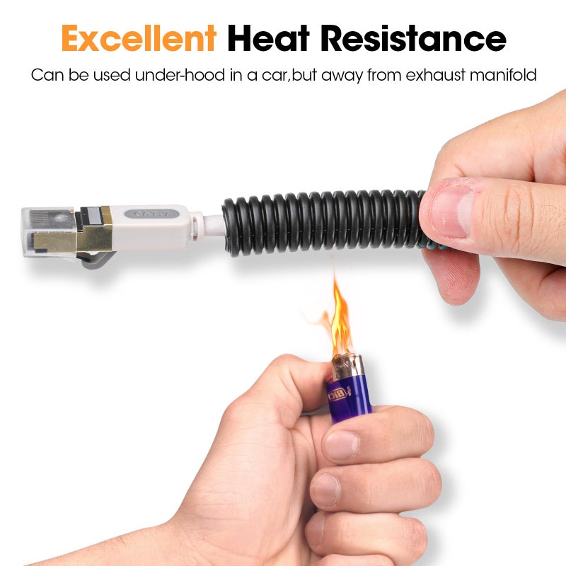 YesBes 120 FT Wire Loom 1/2 Inch, Split Wire Loom Tubing Wire Conduit, Wire Protector Tubing â€“ Black - Image 5