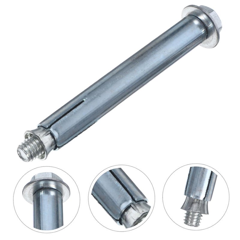 Lurrose 10Pcs Carbon Steel Expansion Anchor Bolts For Speed Bumps Parking Lots Roads - Image 5