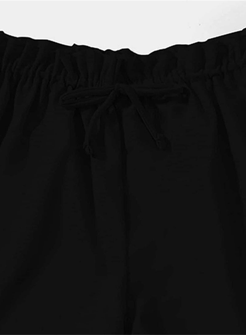 3PCS Girls Fashion Solid Color Ruffled Beach Swimsuit - Image 4