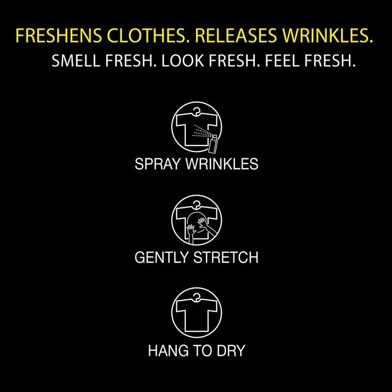 DRESSFRESH Wrinkle Releaser, Relaxes Wrinkles Quickly, Bare Naked Scent, Premium Collection, 3 Fl Oz Travel Size, Odor Eliminator, Fabric Conditioner, Anti-static Spray - Image 3