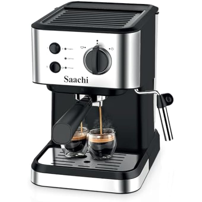 ساتشي ماكينة صنع القهوة NlCof7068Bk مع مضخة ضغط عالية 20 بار - Image 2
