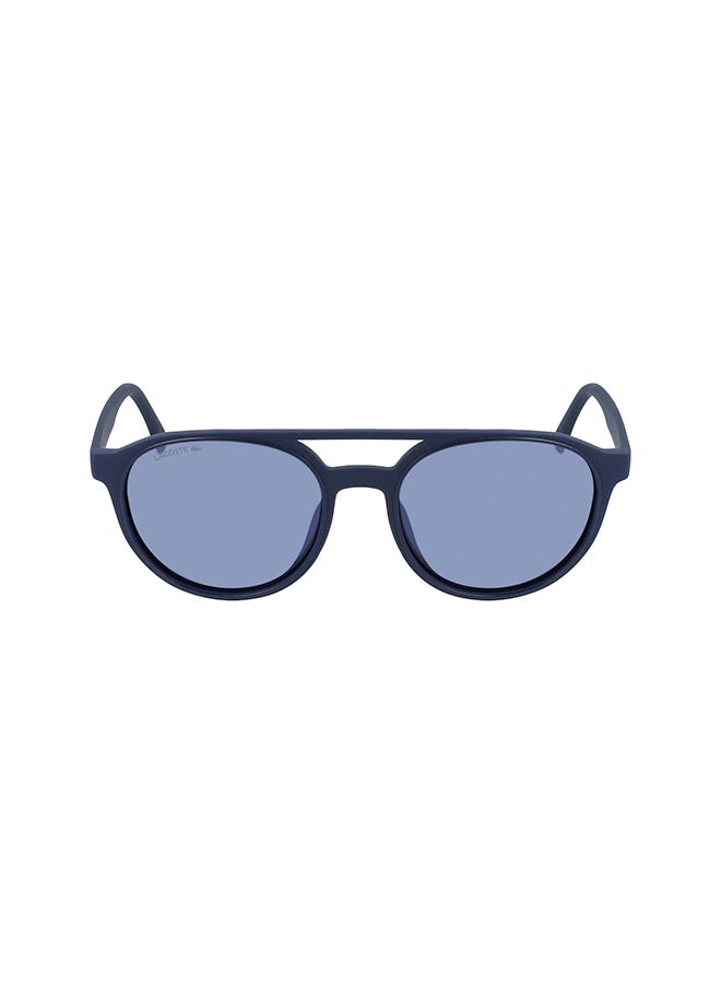 LACOSTE Unisex Fullrim Injected Modified Rectangle Round Sunglasses - Image 1