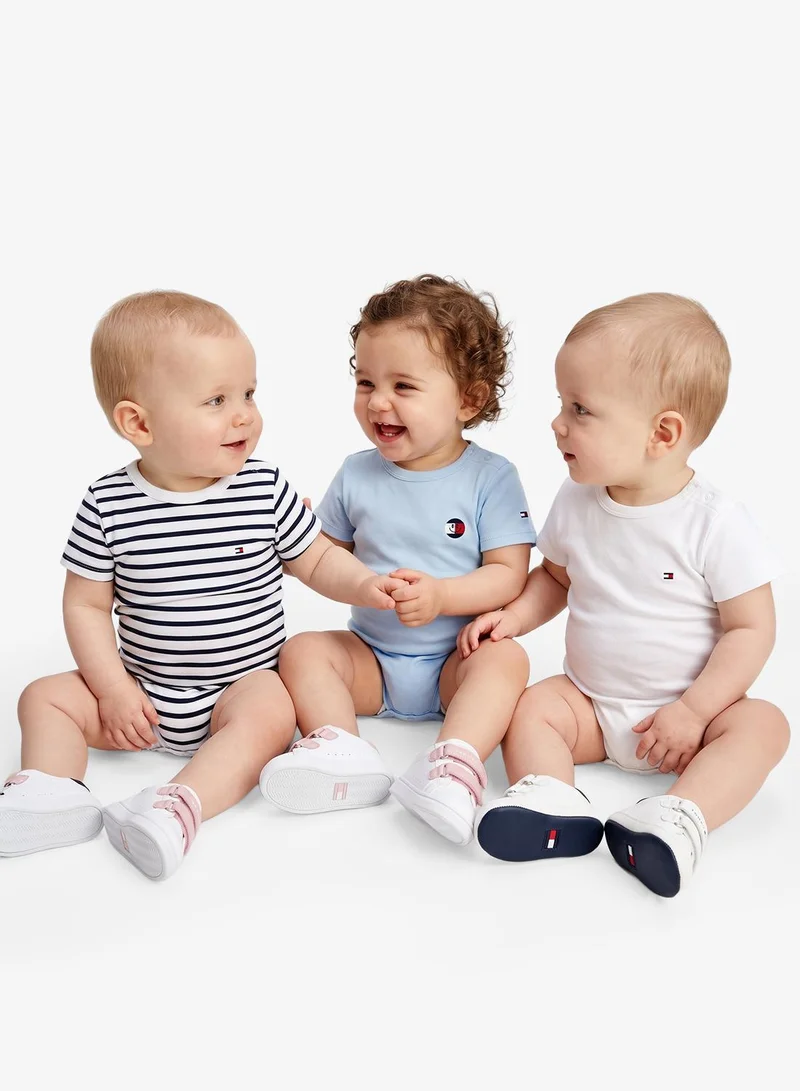 Tommy Hilfiger 3-Pack Heart Smiley Bodysuits Gift Box