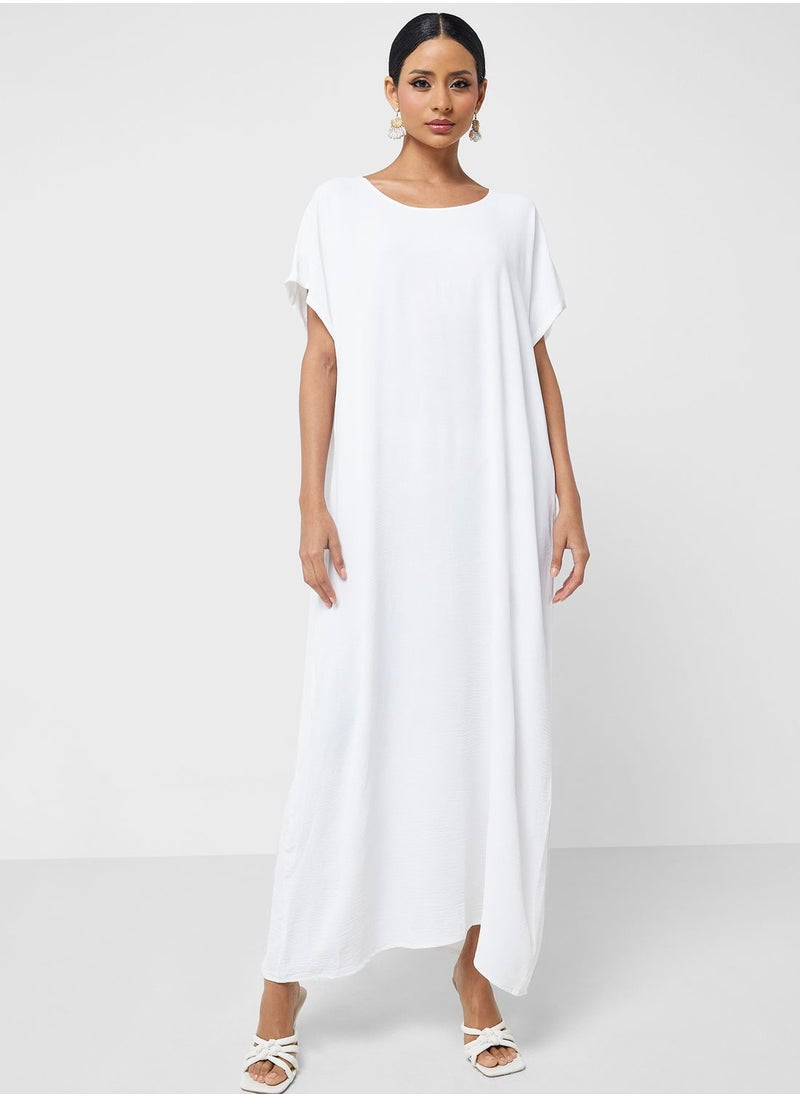 hayas closet - Embellished Flared Sleeve Abaya - Image 1